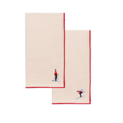 Ecru Nazaré napkins with retro embroidery - Torres Novas