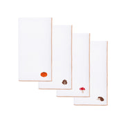 White Nazaré napkins with autumn embroidery - Torres Novas