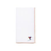 White Nazaré napkins with retro embroidery