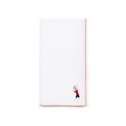 White Nazaré napkins with retro embroidery