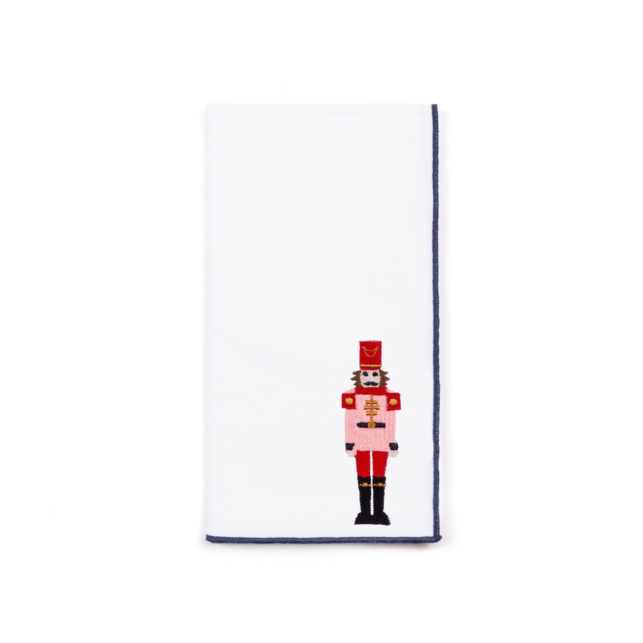 Guardanapos Nazaré brancos com bordado de soldados