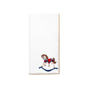 White Nazaré napkins with horse embroidery