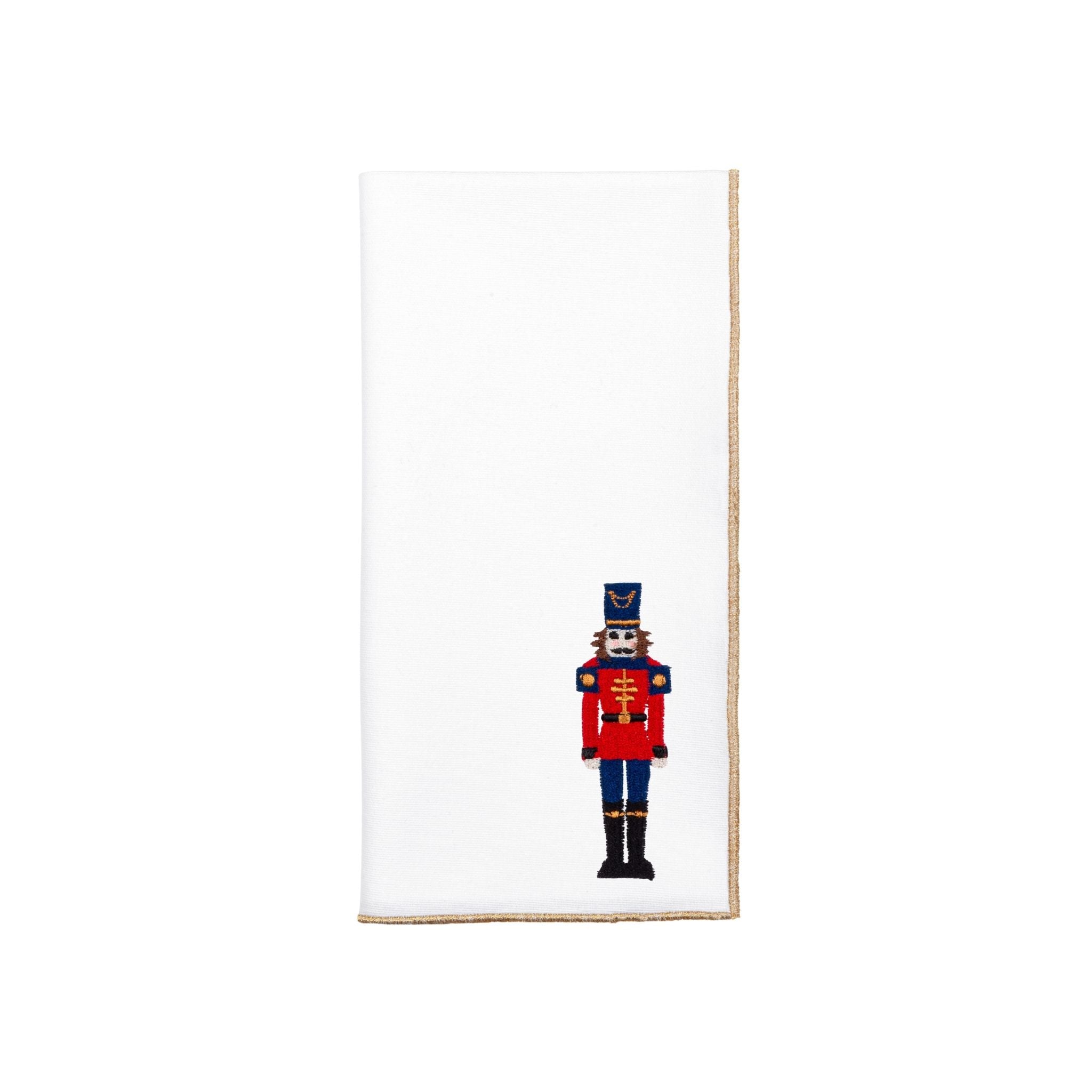 White Nazaré napkins with nutcracker embroidery