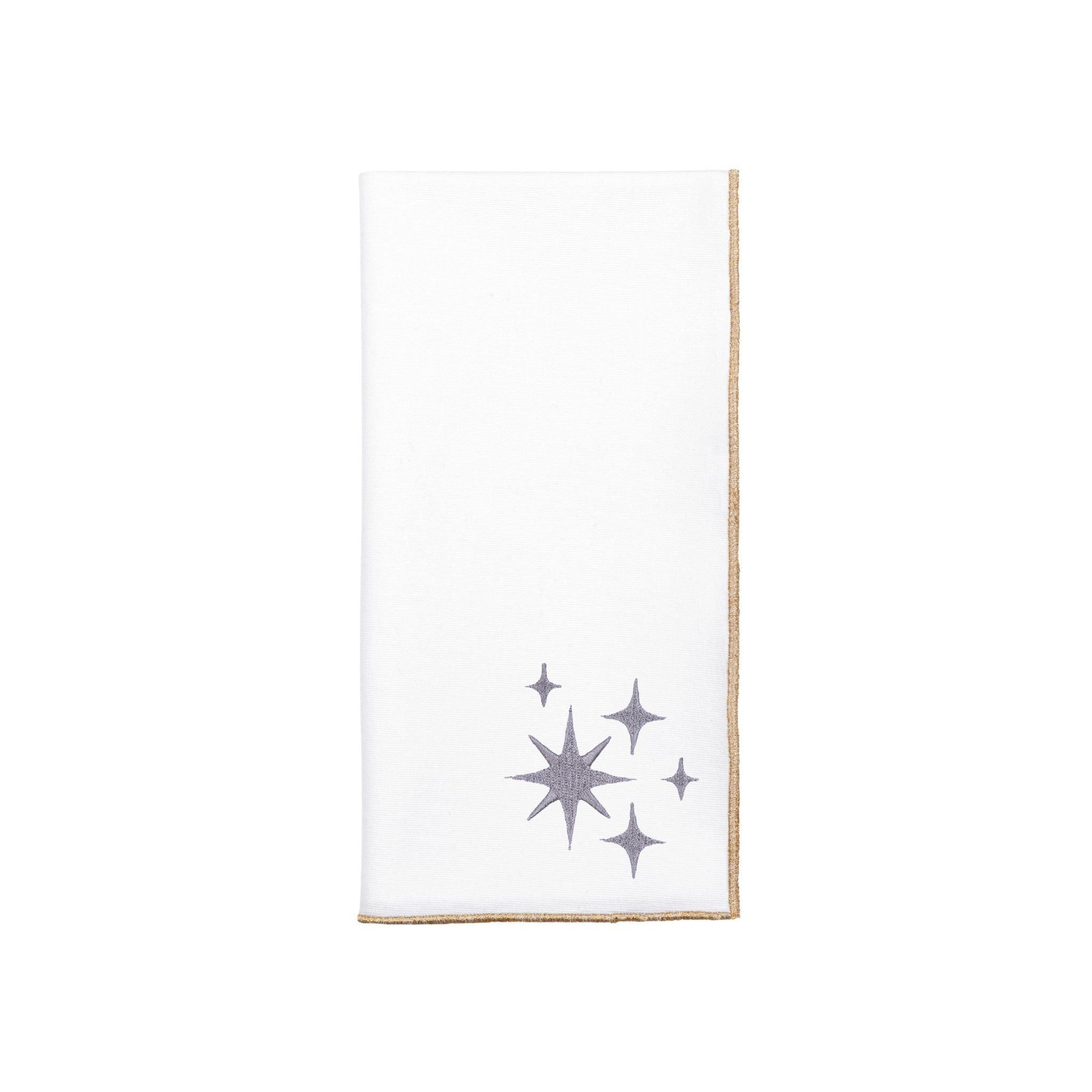 White Nazaré napkins with stars embroidery