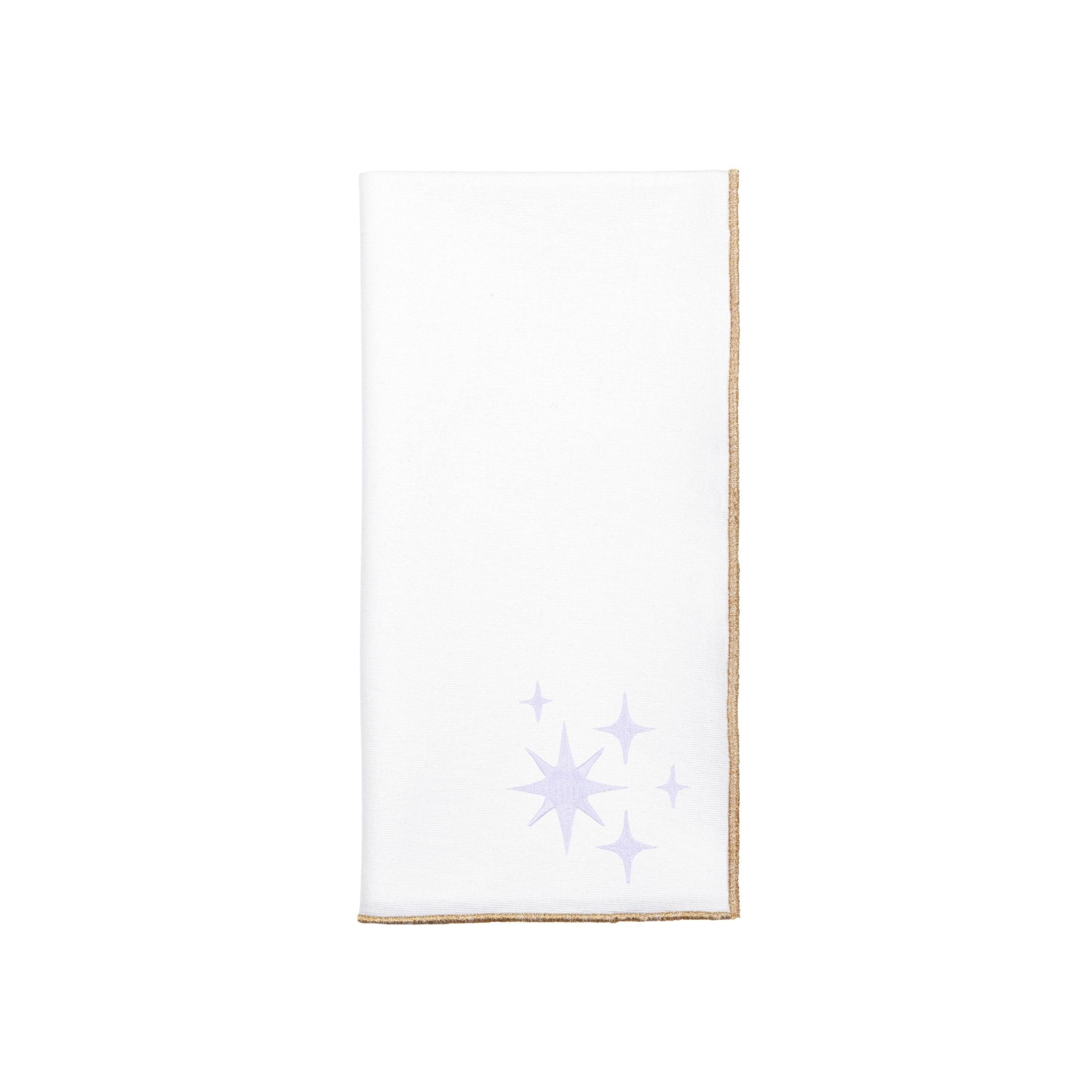 White Nazaré napkins with stars embroidery