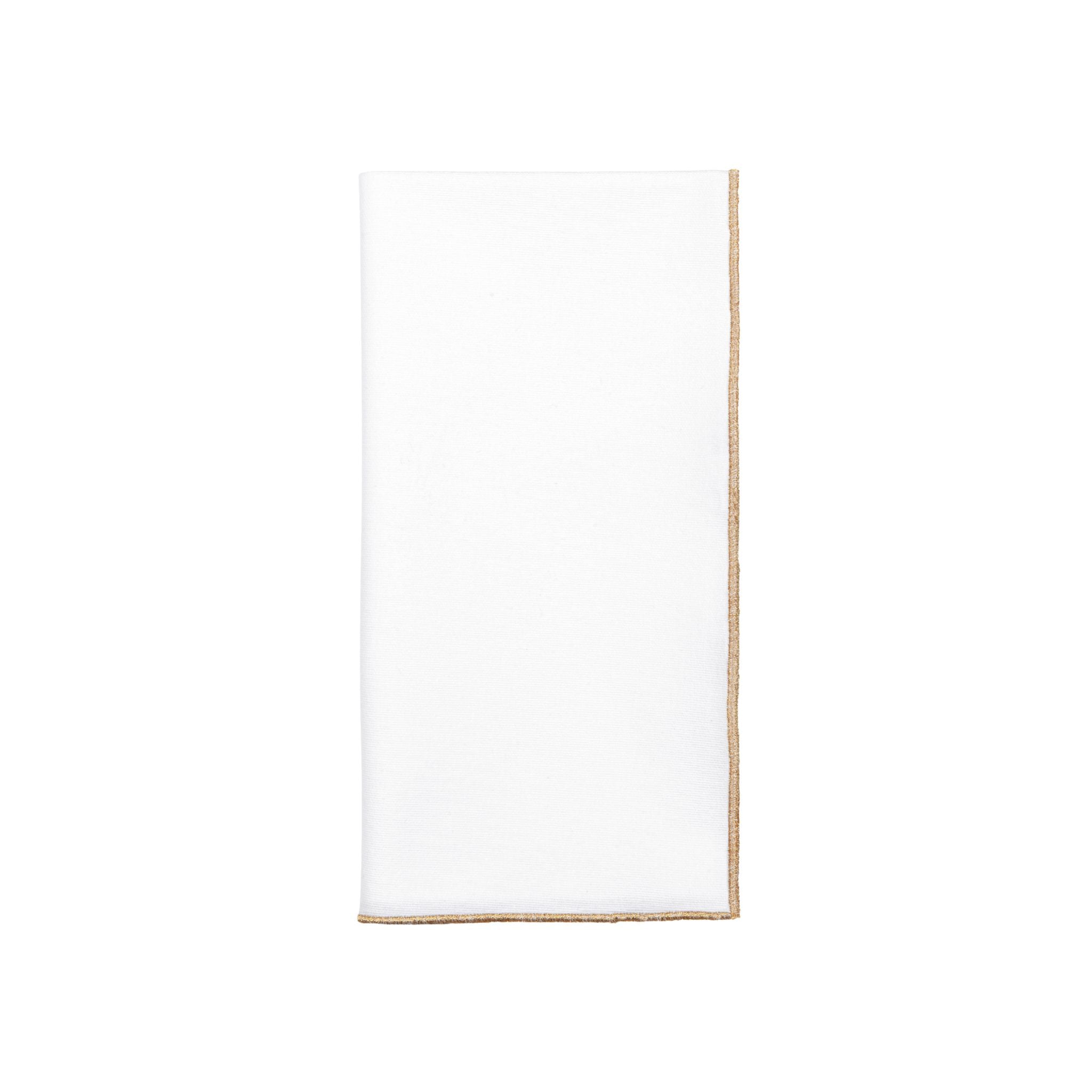 White Nazaré napkins with silver and gold