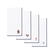 White Nazaré napkins with small christmas embroidery - Torres Novas