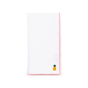 Guardanapos Nazaré em branco com bordado de frutas