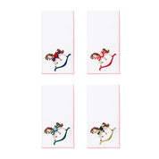 White Nazaré napkins with horse embroidery - Torres Novas