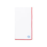 Guardanapos Nazaré brancos com bordados de Natal pequenos