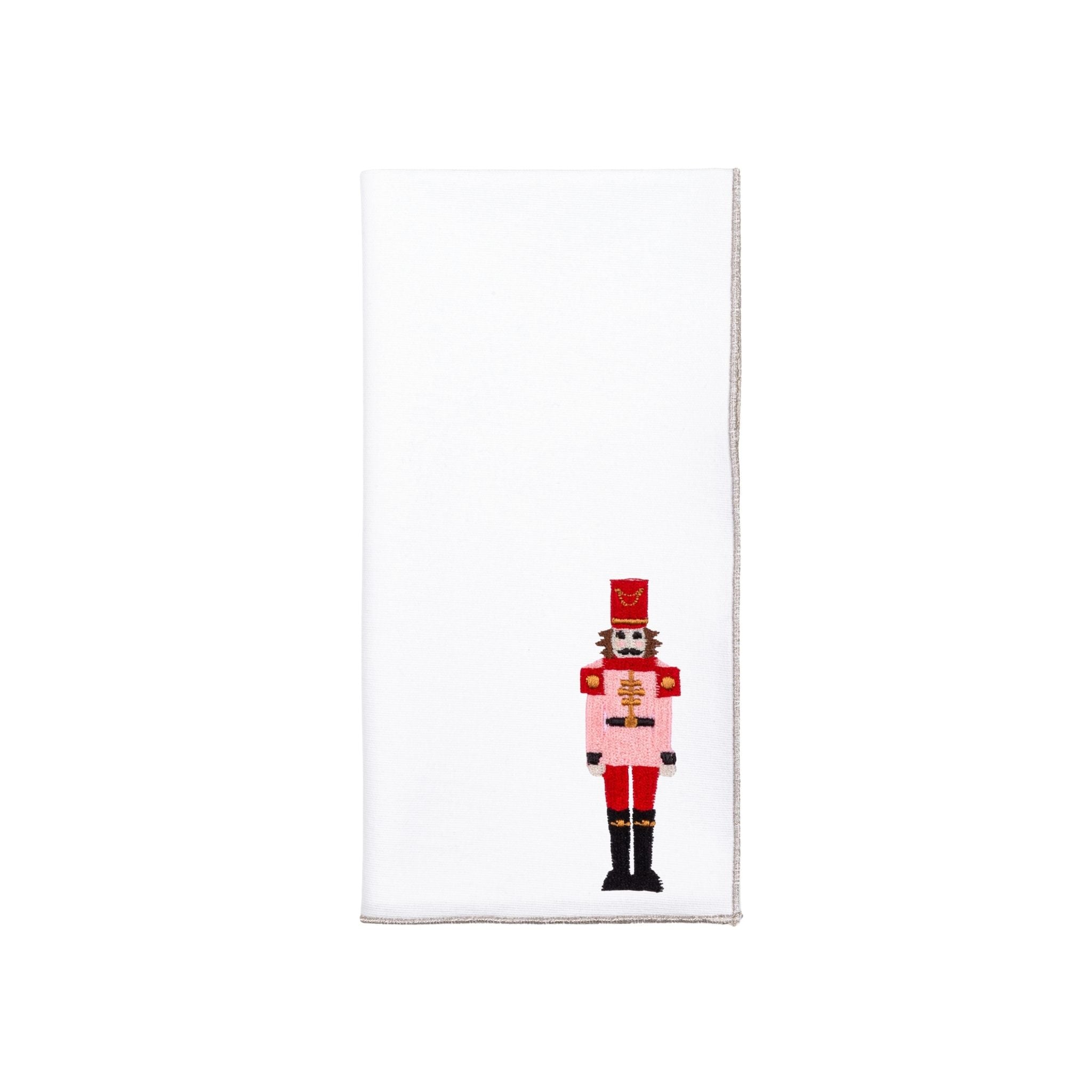 White Nazaré napkins with nutcracker embroidery