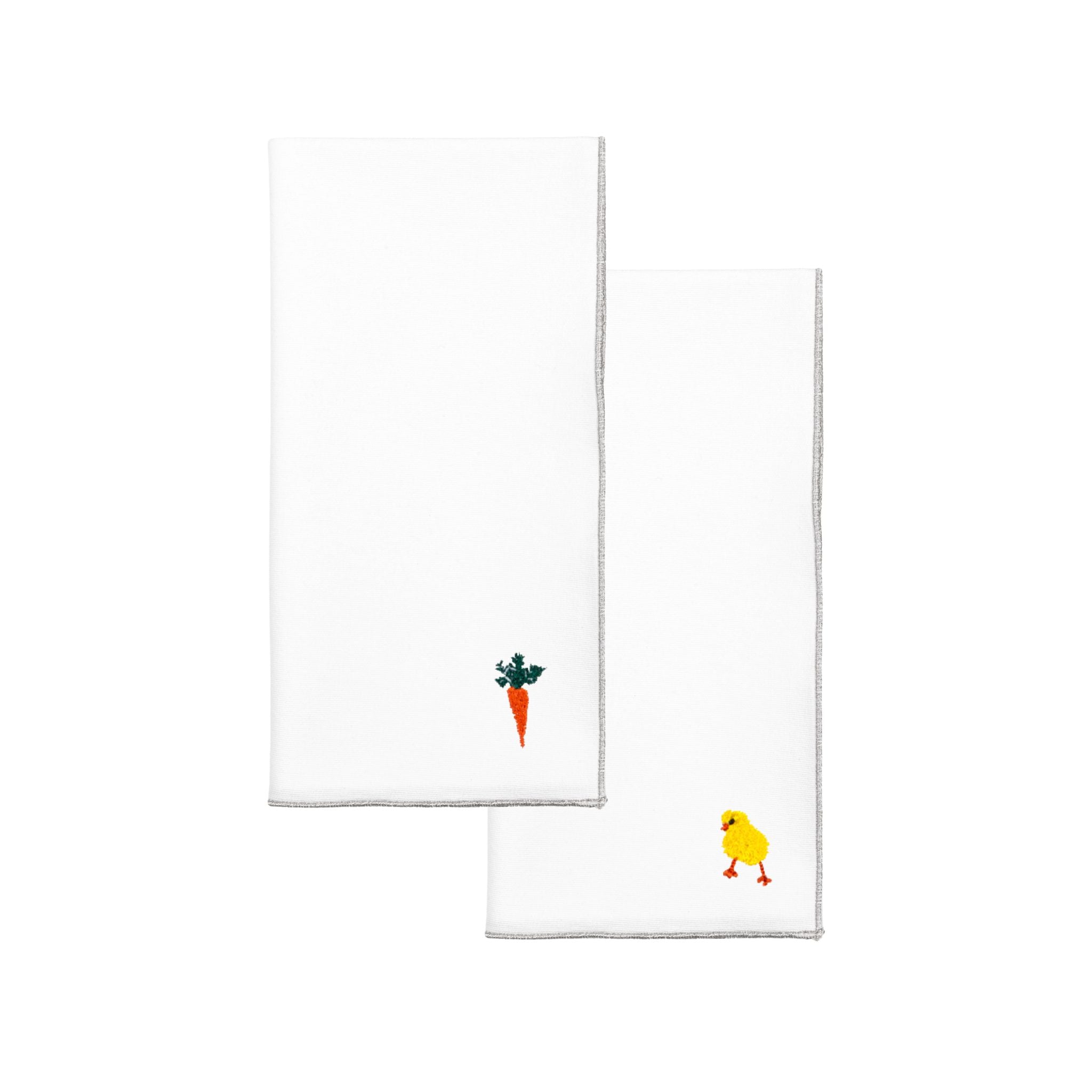 White Nazaré napkins with easter embroidery - Torres Novas