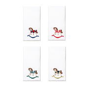 White Nazaré napkins with horse embroidery - Torres Novas