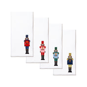 White Nazaré napkins with nutcracker embroidery - Torres Novas