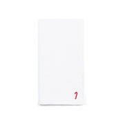 Guardanapos Nazaré brancos com bordados de Natal pequenos