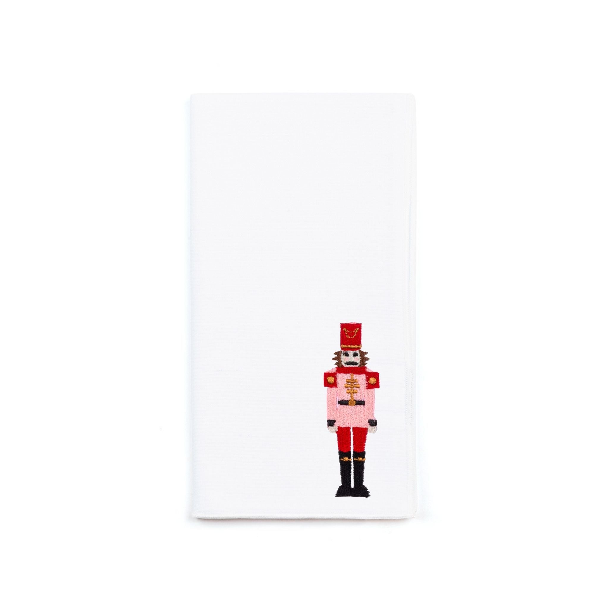 Guardanapos Nazaré brancos com bordado de soldados