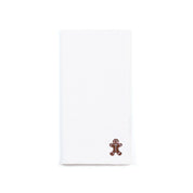 Guardanapos Nazaré brancos com bordados de Natal pequenos