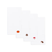 White Nazaré napkins with autumn embroidery - Torres Novas