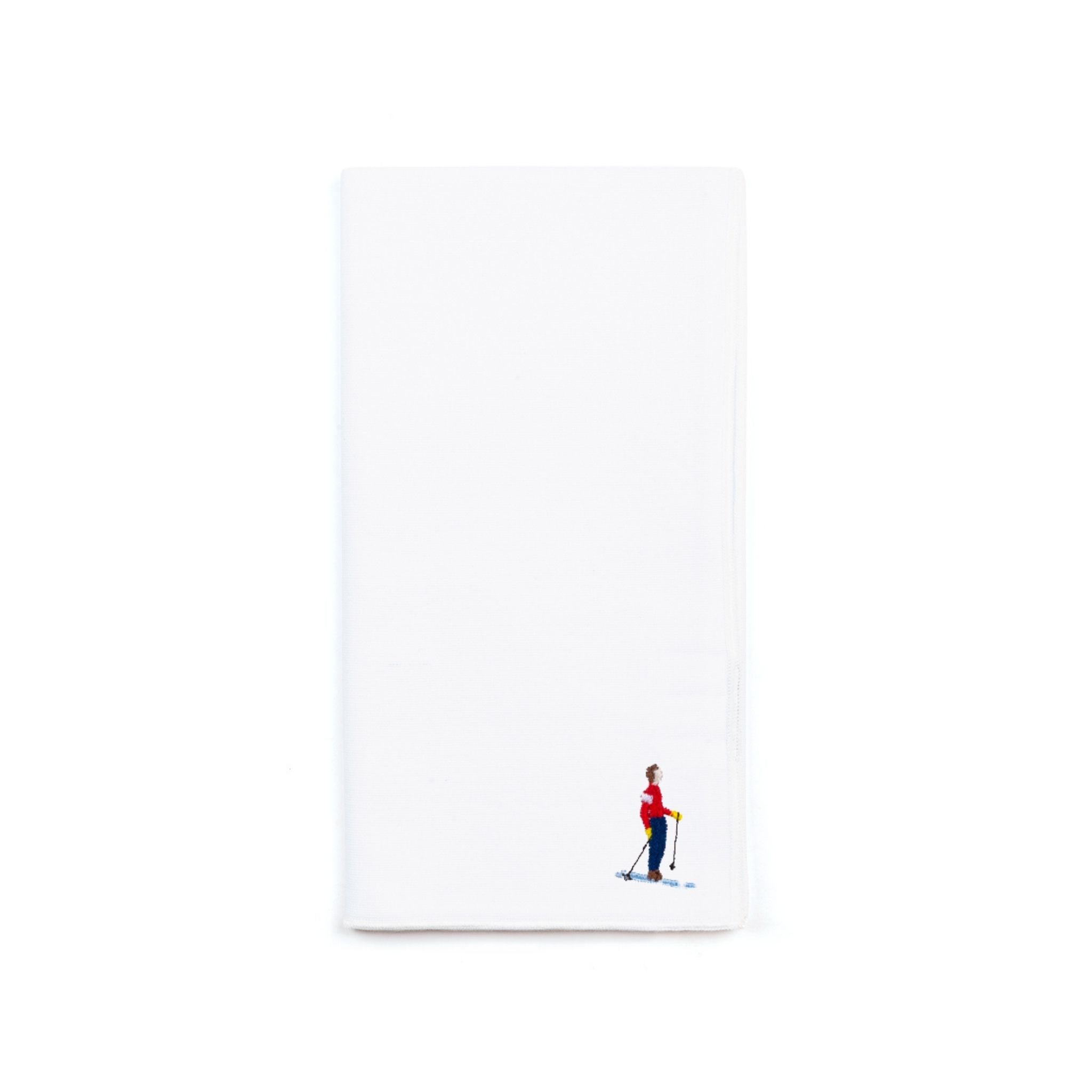 White Nazaré napkins with retro embroidery