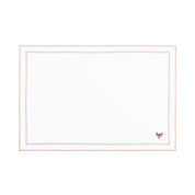 Nazaré white cotton table linen with embroidered small Christmas motifs - Torres Novas