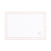 Nazaré white cotton table linen with embroidered stars - Torres Novas