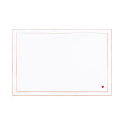 Nazaré white cotton table linen with embroidered hearts