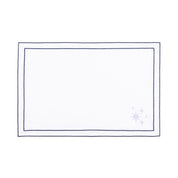Nazaré white cotton table linen with embroidered small Christmas motifs - Torres Novas