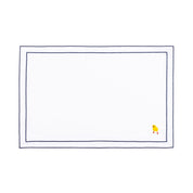 Nazaré white cotton table linen with embroidered Easter motifs