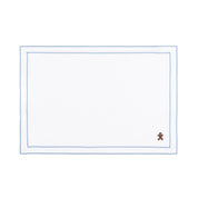 Nazaré white cotton table linen with embroidered small Christmas motifs - Torres Novas