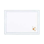 Nazaré white cotton table linen with embroidered stars - Torres Novas