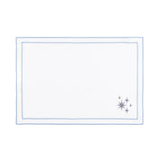 Nazaré white cotton table linen with embroidered stars - Torres Novas