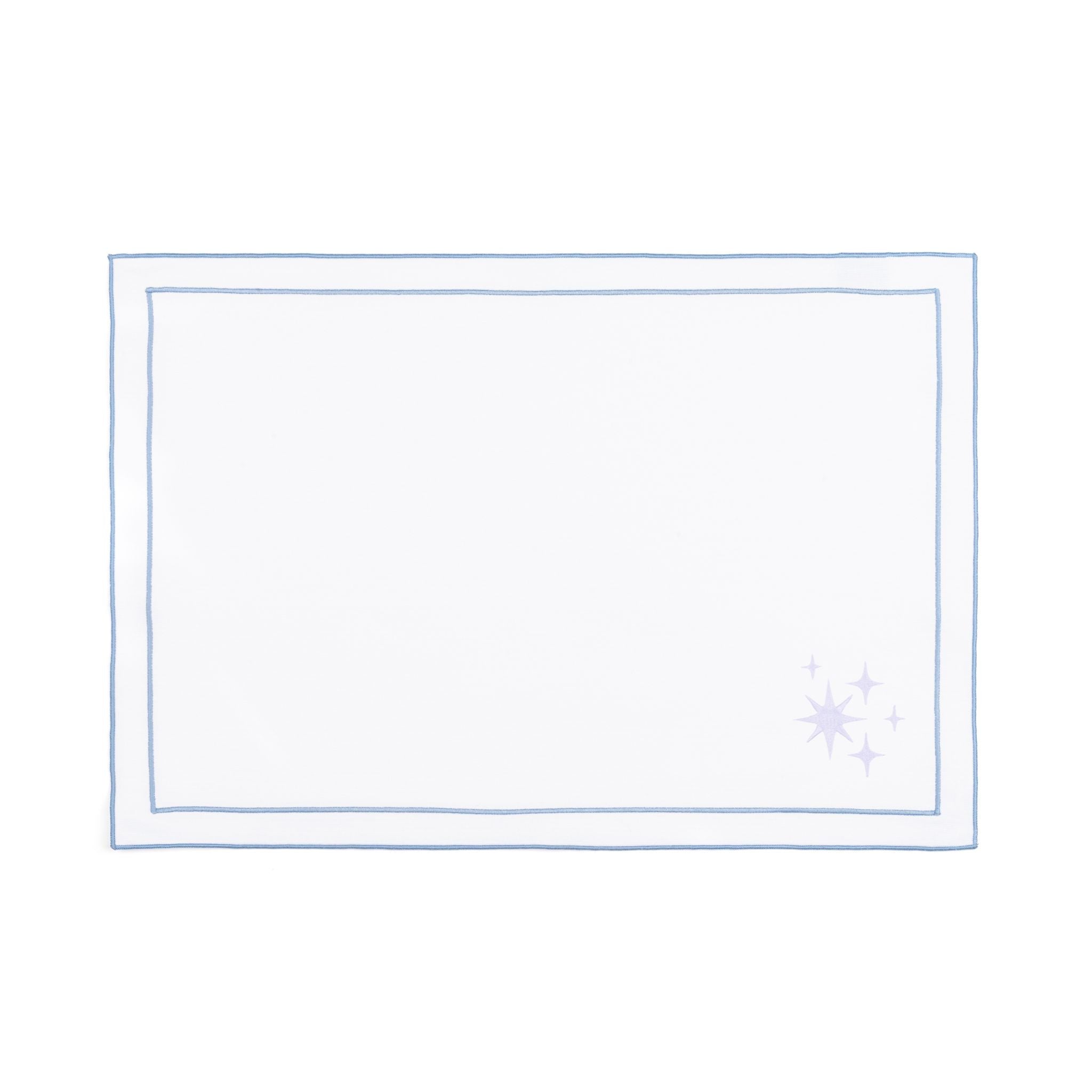 Nazaré white cotton table linen with embroidered small Christmas motifs - Torres Novas