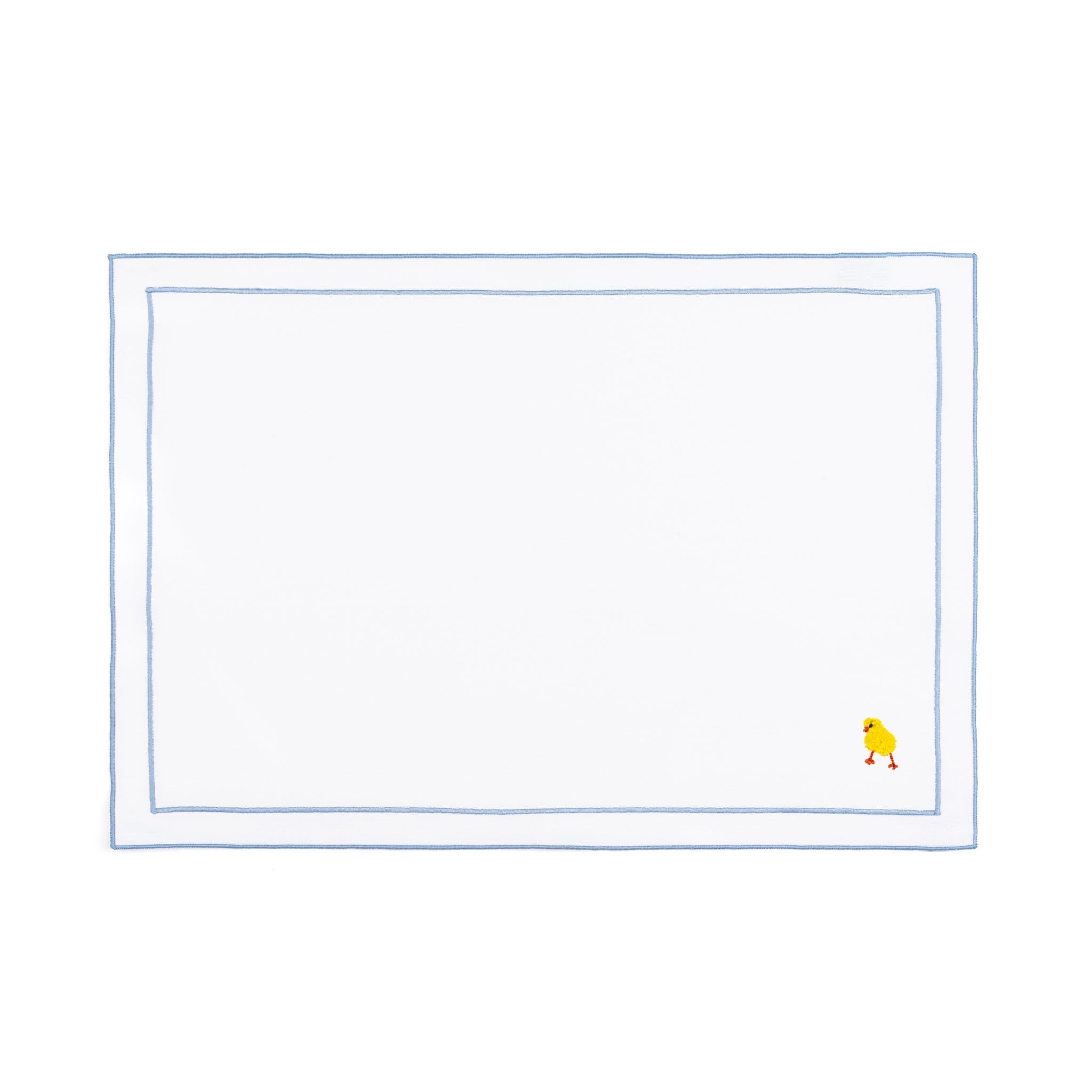 Nazaré white cotton table linen with embroidered Easter motifs