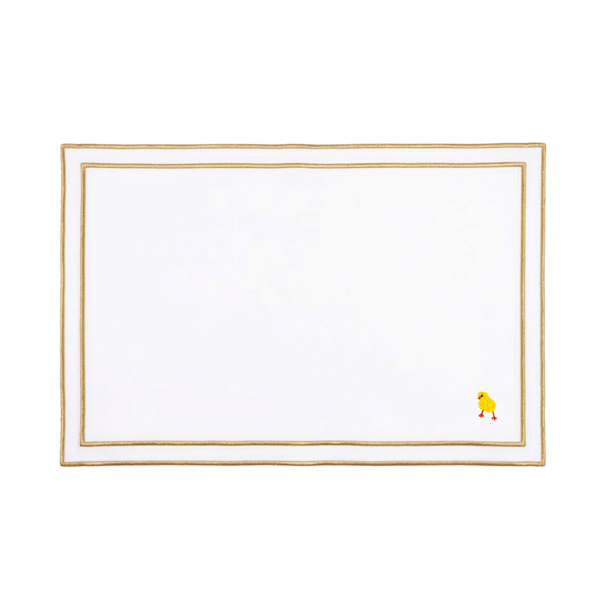 Nazaré white cotton table linen with embroidered Easter motifs