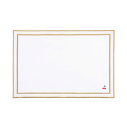 Nazaré white cotton table linen with embroidered fruits - Torres Novas