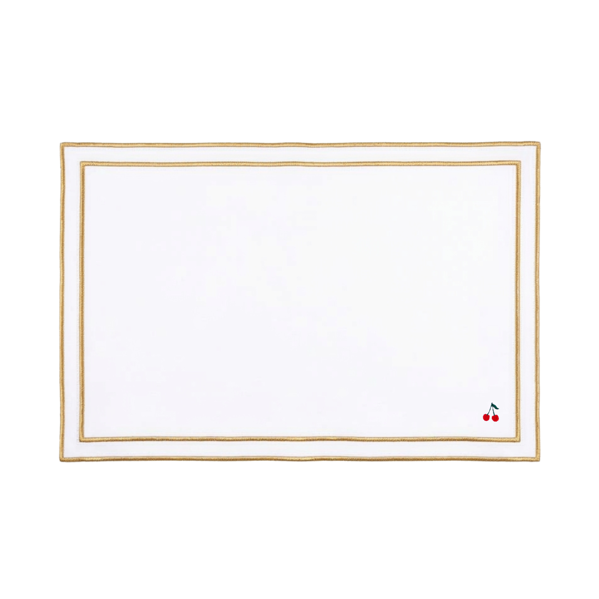 Nazaré white cotton table linen with embroidered fruits - Torres Novas