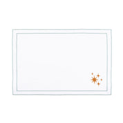 Nazaré white cotton table linen with embroidered stars - Torres Novas