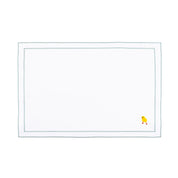 Nazaré white cotton table linen with embroidered Easter motifs