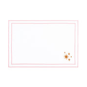 Nazaré white cotton table linen with embroidered stars - Torres Novas