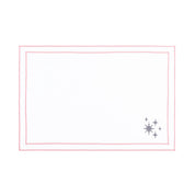 Nazaré white cotton table linen with embroidered stars - Torres Novas