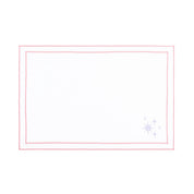 Nazaré white cotton table linen with embroidered stars - Torres Novas