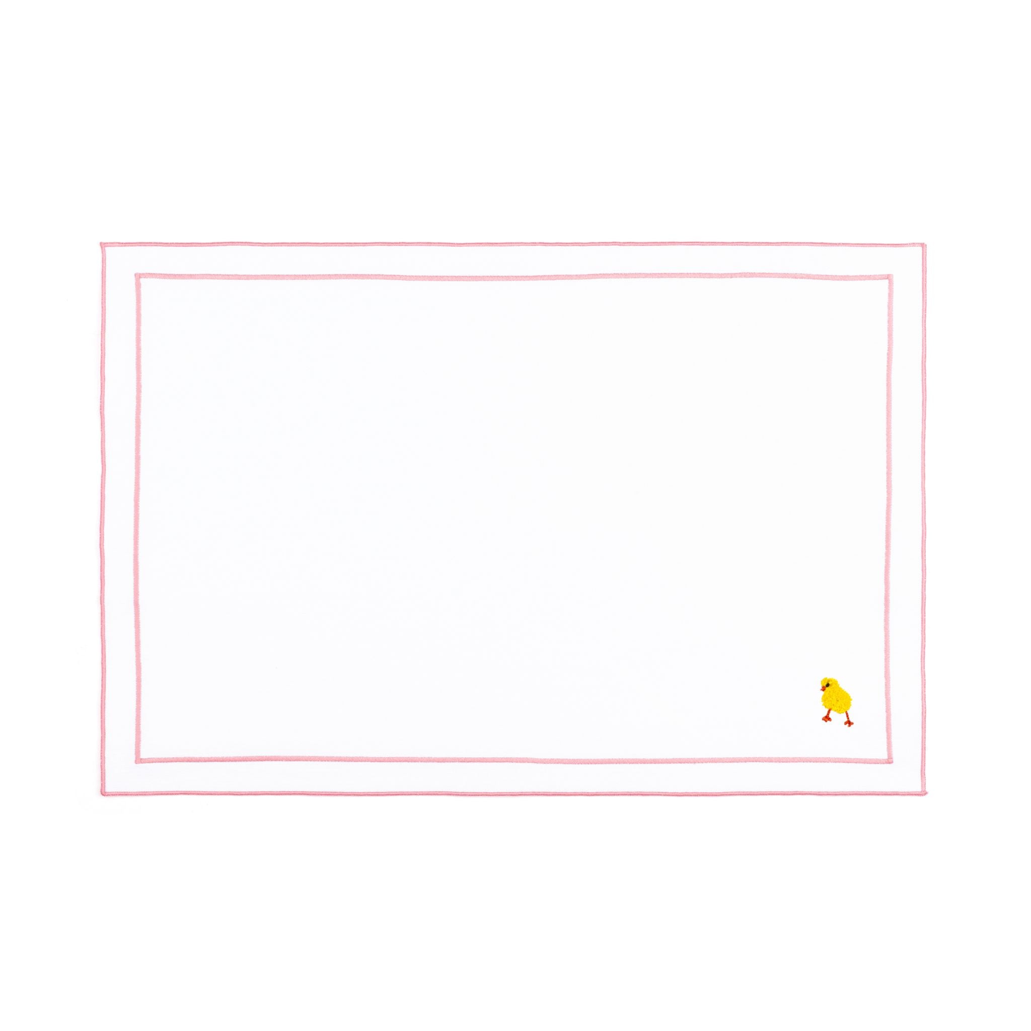 Nazaré white cotton table linen with embroidered Easter motifs