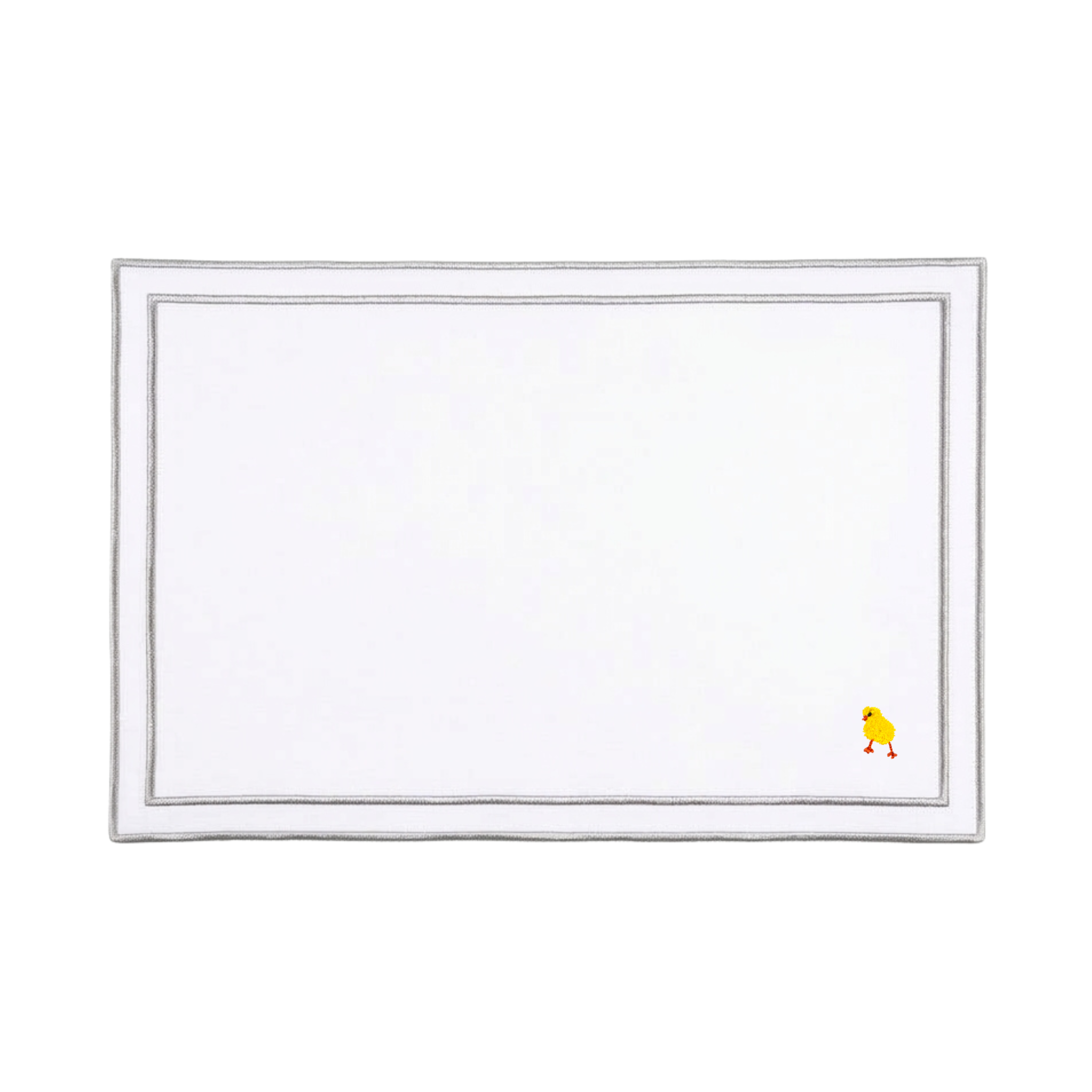 Nazaré white cotton table linen with embroidered Easter motifs