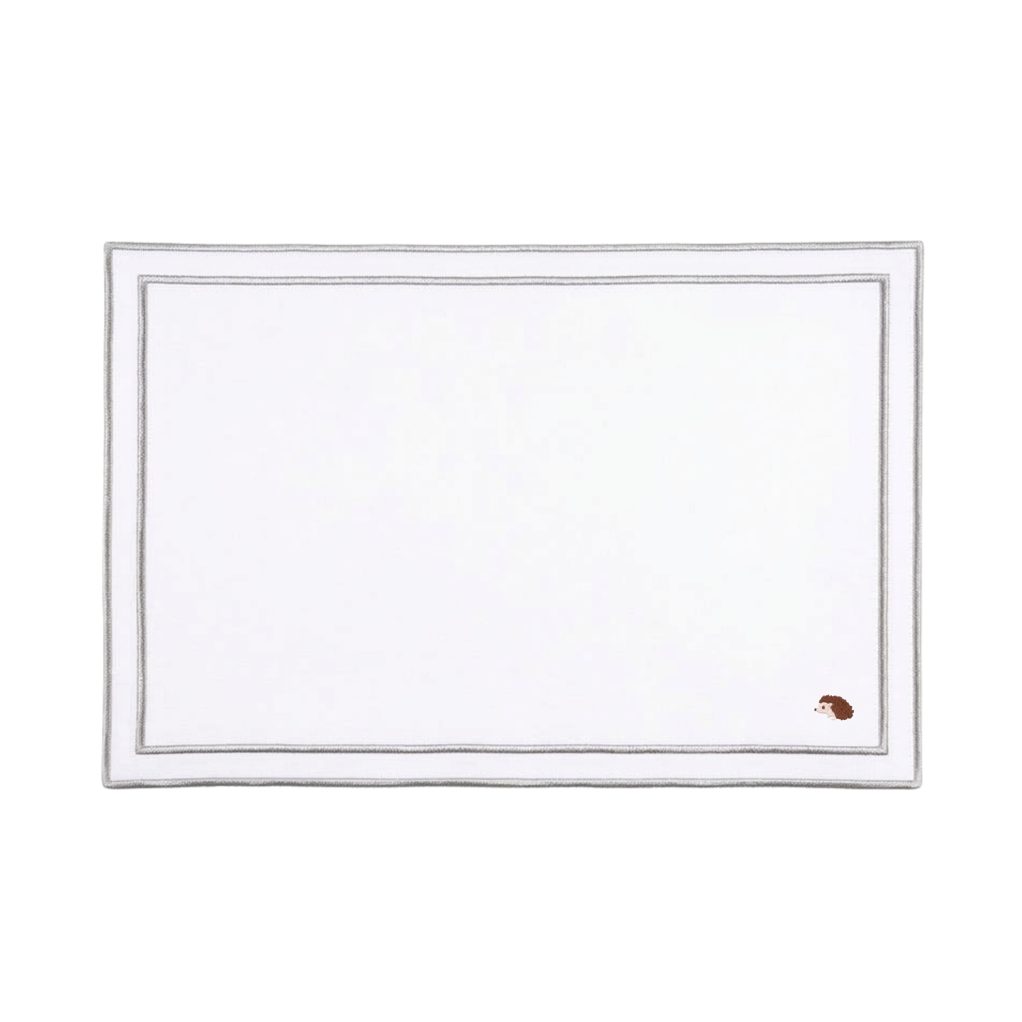 Nazaré white cotton table linen with embroidered autumn motifs