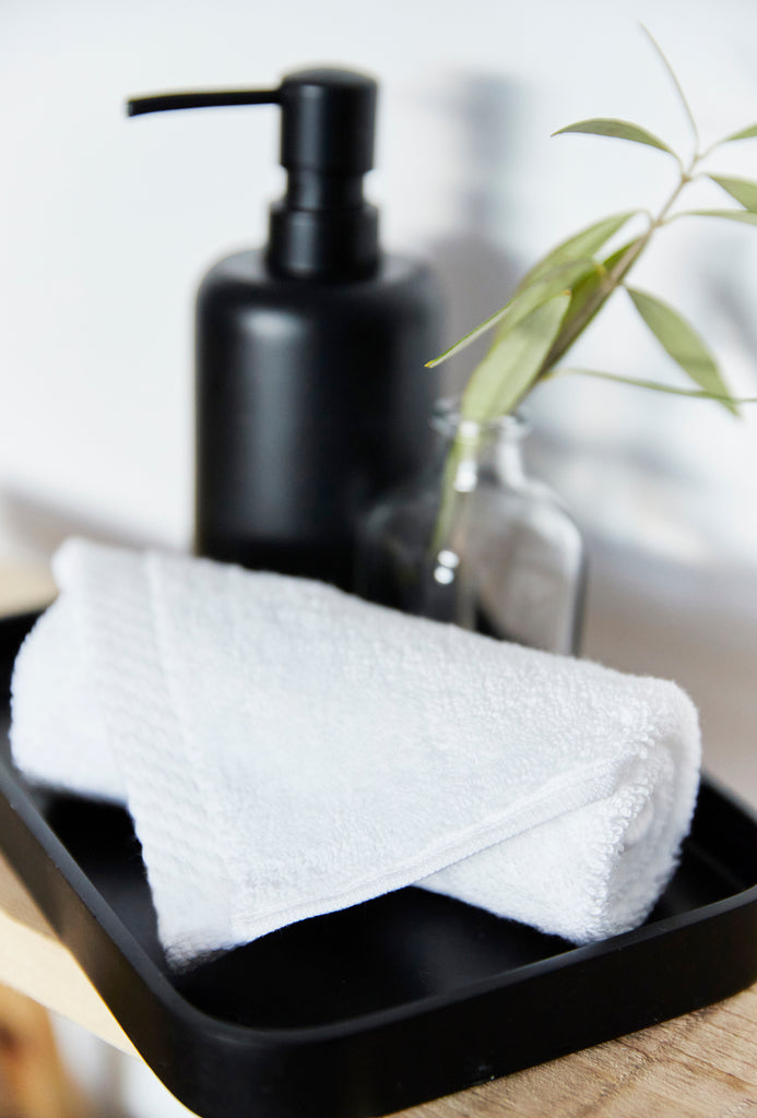 White Luxus face towel - Torres Novas