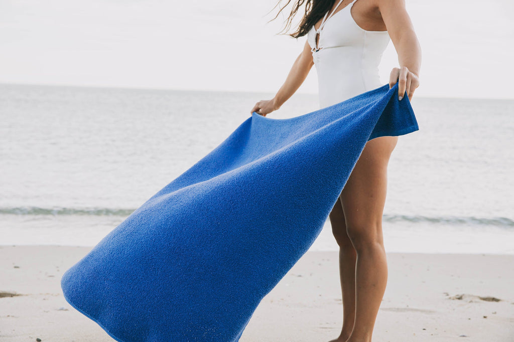 Blue flag Mar Tranquilo beach towel - Torres Novas